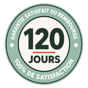 Garantie 120 jours — Satisfait ou remboursé